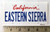 Eastern Sierra California License Plate Sticker