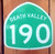Highway 190 Death Valley Sign