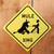 Mule crossing sign