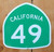California Highway 49 Sign