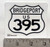 395 sticker that says "Bridgeport" across top.