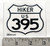395 sticker that says "Hiker" across top.