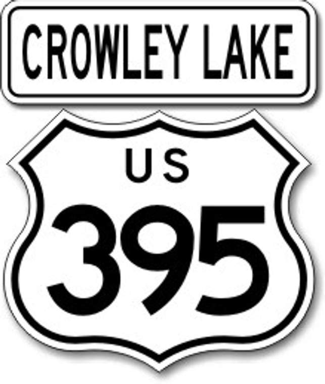 Route 395 Crowley Lake 2-piece Sticker