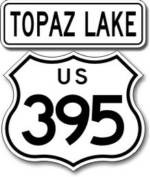 395 Topaz Lake 2-piece Sticker