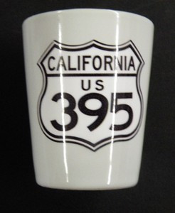 California 395 Shot Glass