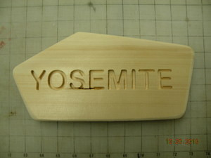 Yosemite wooden trail sign