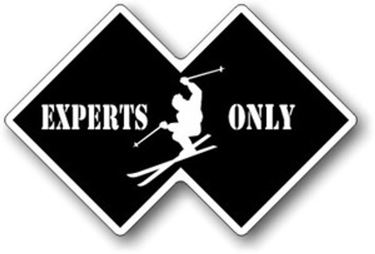 Experts Only Snow Skier Sticker