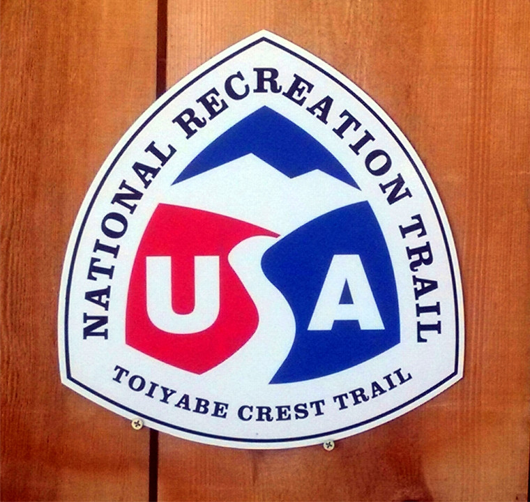 National Recreation Trail - Toiyabe Crest Trail sign