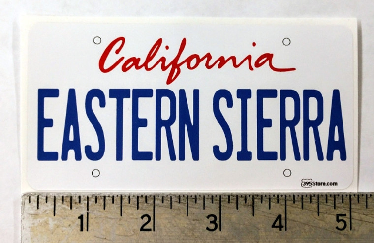 Eastern Sierra California License Plate Sticker