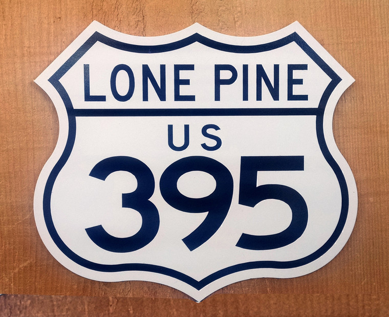 Mini U.S. Route 395 Sign - Lone Pine