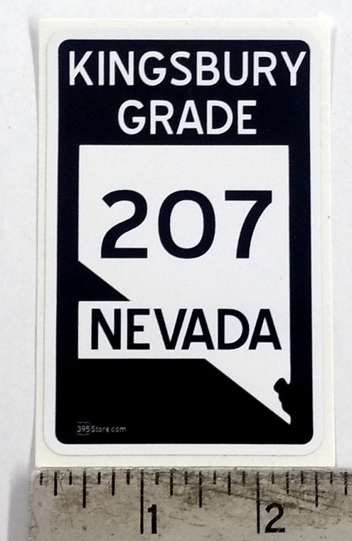 Nevada 207 Kingsbury Grade Tahoe Sticker