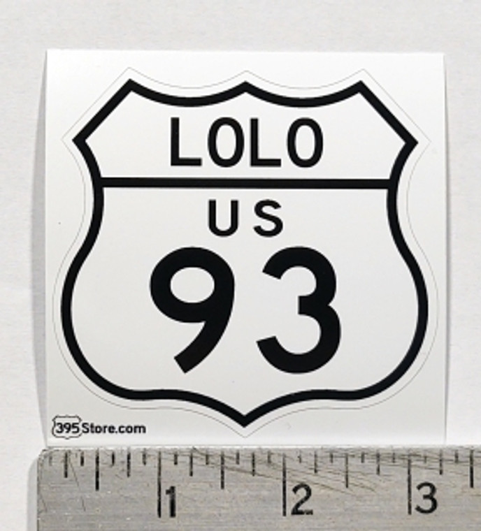 Lolo route 93 montana sign sticker