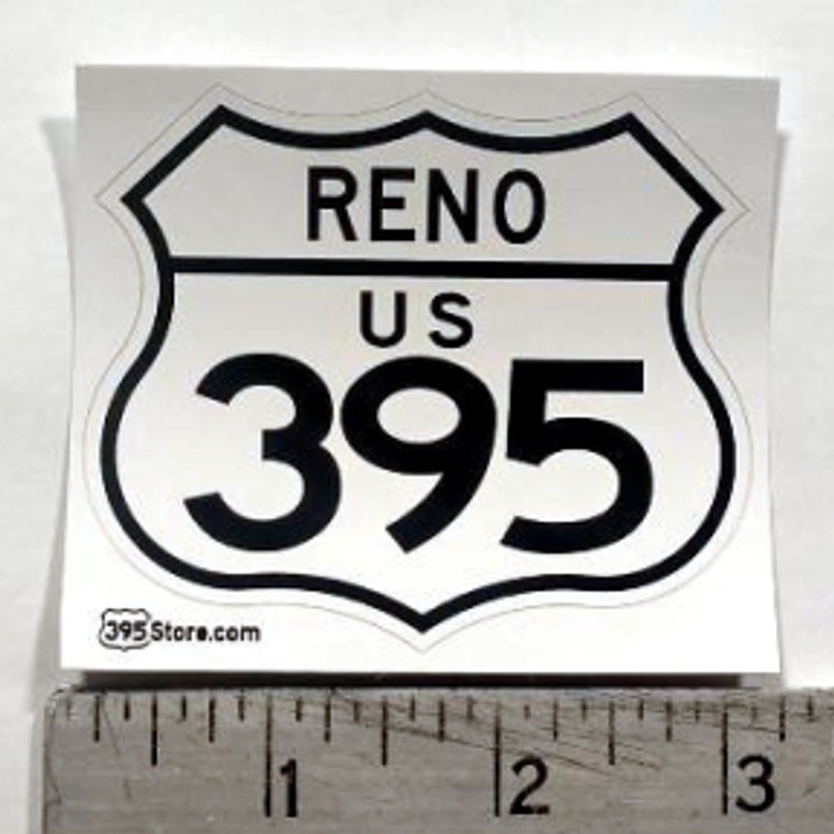 395 sticker that says "Reno" across top.