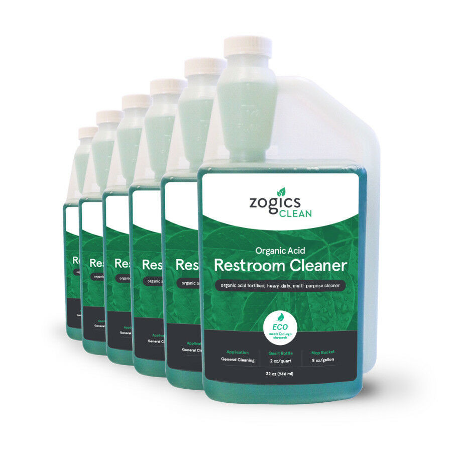 オーガにっく Zogics Organic Acid Restroom Cleaner, 32 oz (6 units/case
