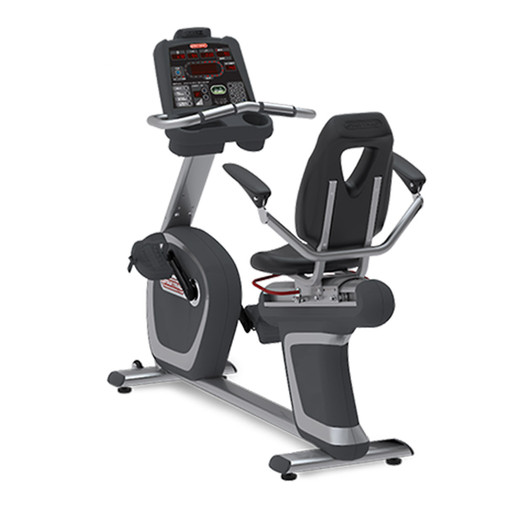 Star Trac SRBx Recumbent Bike
Star Tracs' recumbent bikes boast a modern iconic design creating the industry’s most comfortable backrest, to invite members to try it and keep them on it! If you want the best looking and best feeling bike that sets your cardio floor apart from the rest, then Star Trac’s recumbent bike is the clear choice. The SRBx recumbent bikes are prewired for the S Series PVS entertainment system, and utilize dual-platform pedals with inline skate-style straps for secure hold or strap-free platform workouts. Intuitive wrap-around seat adjustment offer easy seat-position changes.