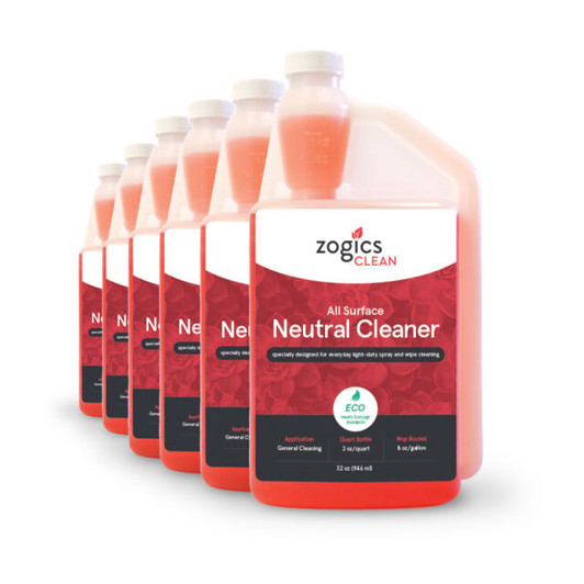 Specifications
Manufacturer Part Number	CLNNEC32CN-6
Volume	32 oz
Quantity	6 bottles/case
Weight	12 lbs
Color	Pink
Scent	Fragrance Free
pH Level	6.0 - 7.0
Recommended Dilution	1:16 - 1:256
Freeze/Thaw Stability	Keep from freezing

Please email us for this. Be happy to send them to you.


All Surface Neutral Cleaner SDS Sheet
All Surface Neutral Cleaner Product Sheet
