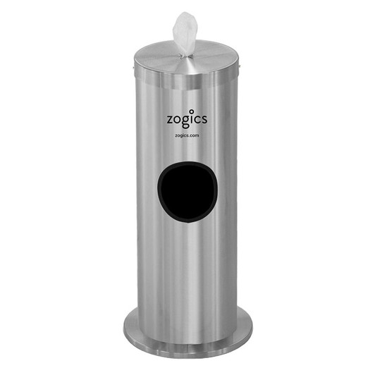 Specifications

Floor Stand Dispenser Dimensions	29" H x 13.5" W (base) x 10" W (body)
Floor Stand Materials	Aluminum
Wipes Bucket Dimensions	10" H x 10" W
Waste Basket Capacity	7 Gallons
NOTE: Zogics gym wipes are not included with this dispenser. Please order Zogics wipes separately.