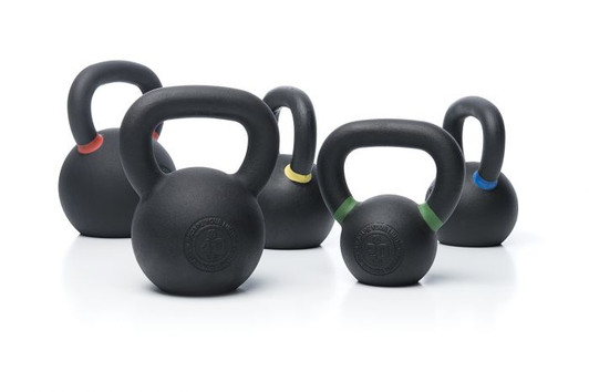The classic choice for all-round performance with universal appeal. These take a traditional approach of getting larger as they get heavier, giving members who prefer a lighter bell a smaller size to deal with. Powder coated cast iron with color-coded weight indicators adds up to a kettlebell of a quality at this more affordable price point. The classic choice for all-round performance with universal appeal. These take a traditional approach of getting larger as they get heavier, giving members who prefer a lighter bell a smaller size to deal with. Powder coated cast iron with color-coded weight indicators adds up to a kettlebell of a quality at this more affordable price point.
