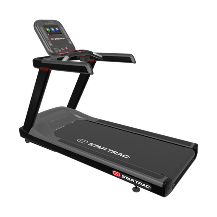 Star Trac 4TR Treadmill
The 4-Series cardio line from Star Trac® is the perfect solution for the hospitality and multi-housing markets. With premium full color flat panel displays, quick select adjustment keys, and optional personal viewing screen, the 4 series provides smaller facilities with the look and performance of a full commercial product.