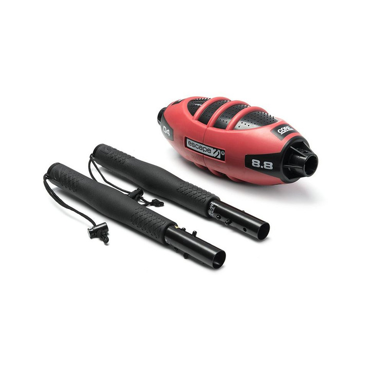 The Core Momentum Trainer is available in three weights – 2.2lbs (Green), 4.4lbs (Blue) and 8.8lbs (Red). The 4.4lbs CMT is a good all round starting point for most people to get used to the CMT and its movement. Then they can drop down to the 2.2lbs CMT to develop speed and fast movements, and up to the 8.8lbs CMT to improve power.