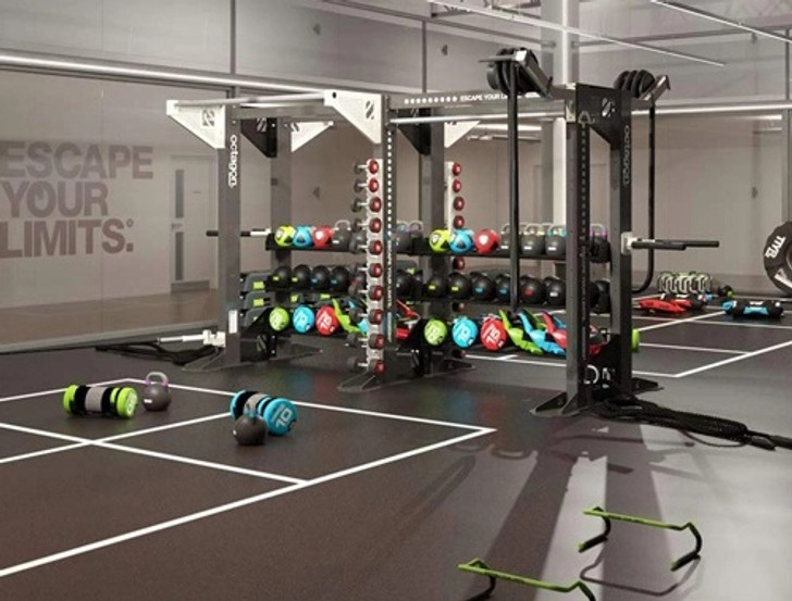 HIT HUB AND FREESTANDING FRAMES.
Escape’s newest space efficient frame-based, training solution is the next generation of functional training frame, challenging existing parameters of space. Install a HIT HUB and you’ll achieve the maximum number of functional workout stations whatever the size of your to boutiques, gym or studio.

Providing minimal transition times and a range of equipment to hand at each workout station, dynamic, high-impact workouts will excite your members and keep them coming back.