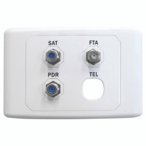 Satellite / FTA / PDR Outlet Plate