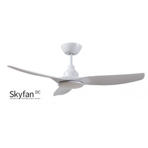 1200mm Intelligent Energy Saving DC 3 Blade Ceiling fan with Slimline 5 step TriColour dimmable 20W light kit and LCD Remote Control included. Suitable for indoor and covered outdoor use.