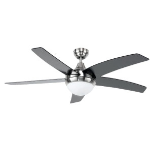 The Arctic II Ceiling Fan by Brilliant, is a modern design 5 blade dan. It includes a quiet and powerful 85W motor that is complete reversible for both summer and winter usage. The Arctic ceiling fan is the perfect addition for any home with it's sleek design and quiet operation.