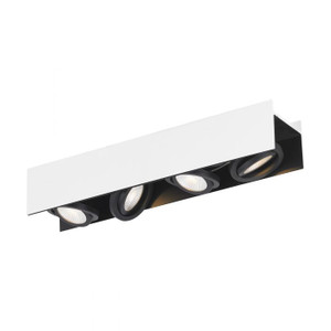 This four-head ceiling luminaire with its swivelling spot heads ensures elegant light accents in your living areas.