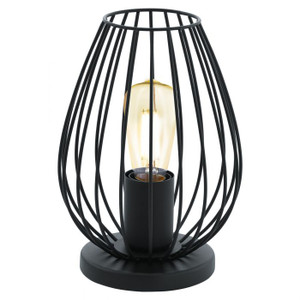 The NEWTOWN series combines an organically shaped wire shade with a striking black finish.