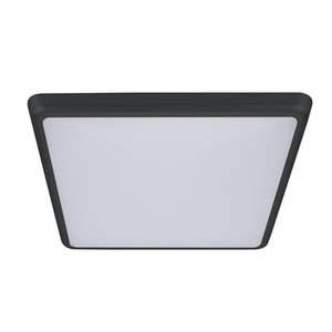 SOLAR-300-SQ Square 240V 25W 30cm Slimline Led Ceiling Light - Black Frame