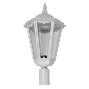 GT-166 Chester Large Post Top Light - Powder Coated Finish / B22