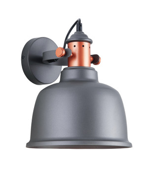 WALL INTERNAL ES 72W Grey Adj BELL (with copper Highlights)