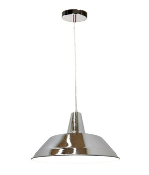 PENDANT ES 60W Chrome Angled Dome