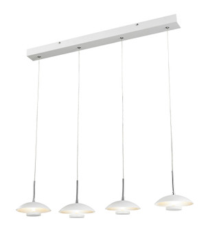 PENDANT LED WH IRON + AL X 4 UFO 3x4W BAR BASE 3000K