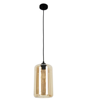 PENDANT ES 60W AMBER GLASS OBLONG