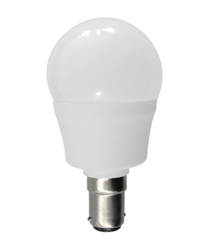 GLOBE LED BC F/RND TALL 6W 5000K FR