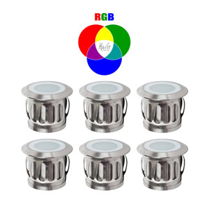  HV2826-RGB - Flame 316 Stainless Steel 6 X 0.5w Deck Light Kits 