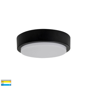  HV36052T-BLK - Liptor Black 20w Surface Mounted LED Oyster 