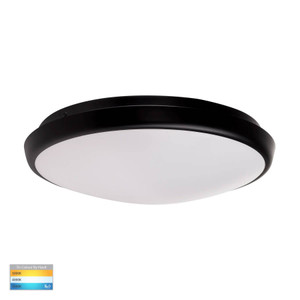  HV5888T-BLK - Ostron Black 18w LED Oyster Light 