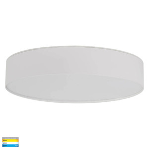  HV5893T-WHT - Nella White 30w Surface Mounted LED Oyster 