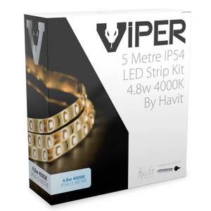VPR9735IP54-60-5M - VIPER 4.8w 5m LED Strip kit 4000k