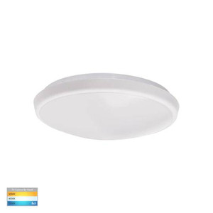 HV5887T-WHT - Ostron White 12w LED Oyster Light