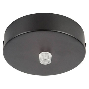 HV9705-9025-BLK-RND - 100mm Round Canopy Black