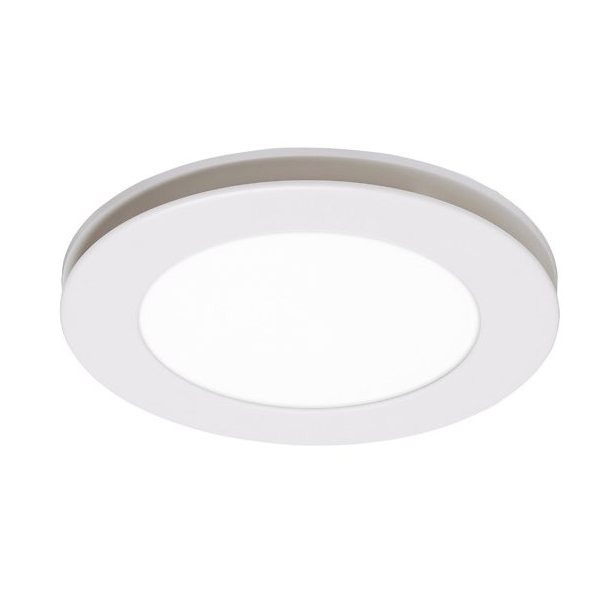 A circular exhaust fan featuring a low profile, slim design and high air extraction. Includes TriColour LED light.