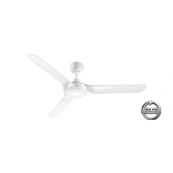 1250mm Fully Moulded Polycarbonate Composite 3 Blade Ceiling Fan with True Spin Technology motor. Suitable for indoor and covered outdoor applications.