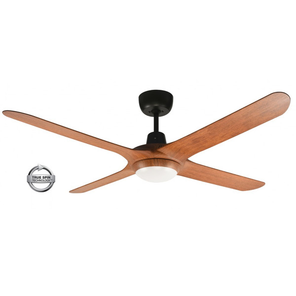 1400mm Fully Moulded Polycarbonate Composite 4 Blade Ceiling Fan with True Spin Technology motor, comes with a 20W TriColour dimmable LED light. Suitable for indoor, covered outdoor and commercial applications.