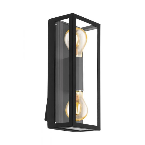 On-trend ALAMONTE 1 - this range from our exterior collection comes in a black finish with clear glass, and pairs perfectly with a vintage LED globe from our accessories range.
