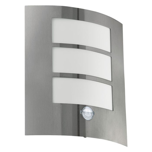 The CITY exterior range features a stainless steel finish for a contemporary look.