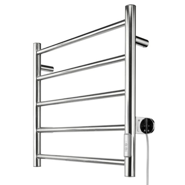 Our heated towel rail is all about comfort, whilst creating a modern and contemporary looking bathroom. They provide practical function and compact design offering space in even the most compact of rooms. 2 or 4 Hour Timer  5 Bar Towel Rail. All fixing accessories included. Easily installed into new or existing homes.